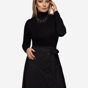 Camisa Benne manga larga negra