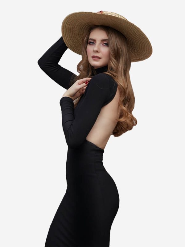 Vestido largo Eterna negro